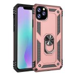 Wholesale iPhone 11 Pro (5.8in) Tech Armor Ring Grip Case with Metal Plate (Rose Gold)